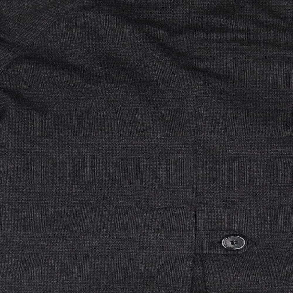 F&F Womens Black Plaid Jacket Size 14