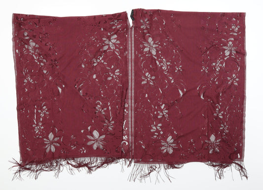 Atmosphere Womens Red Lace Kimono Blouse Size M
