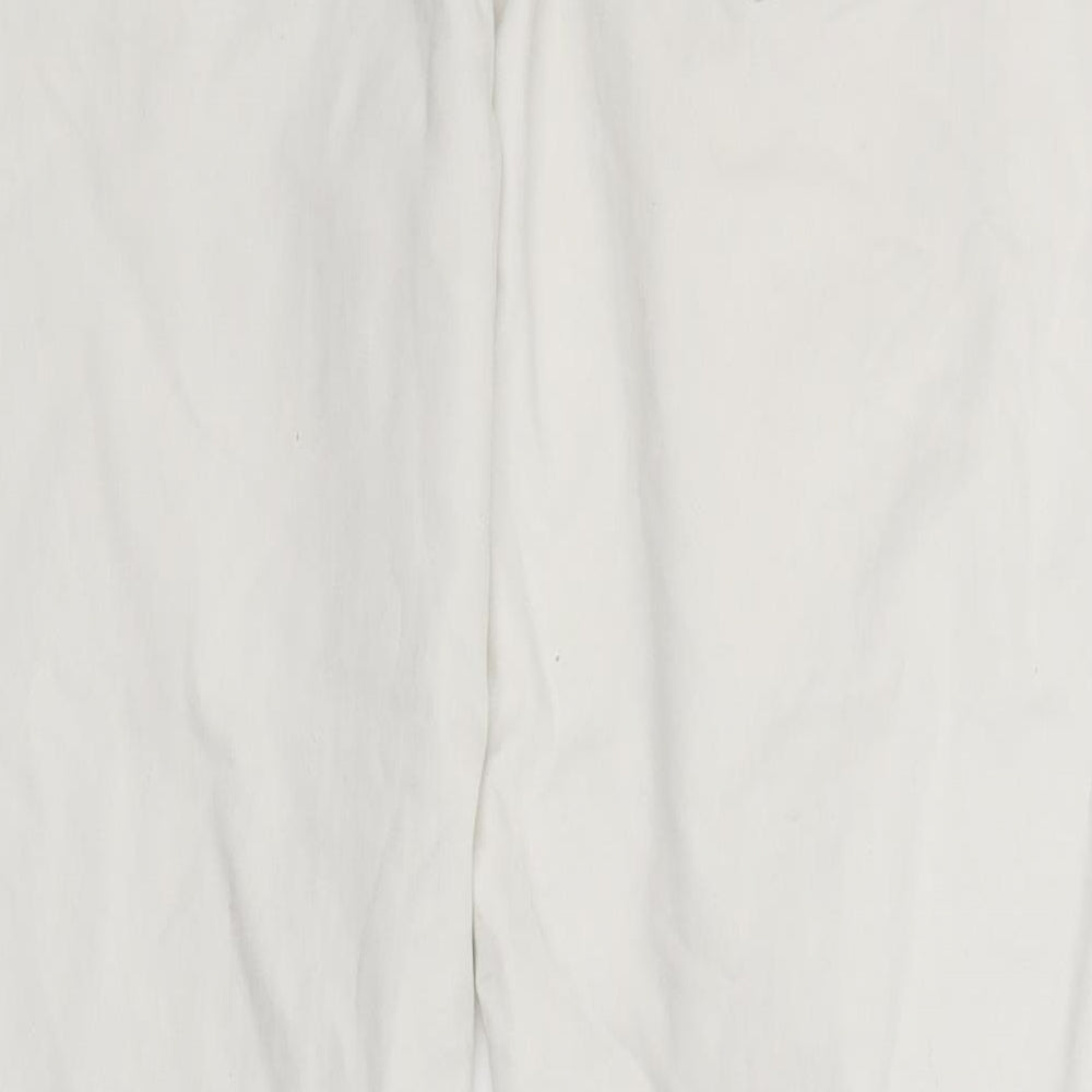 Yessica Womens White Denim Straight Jeans Size 8 L26.5 in