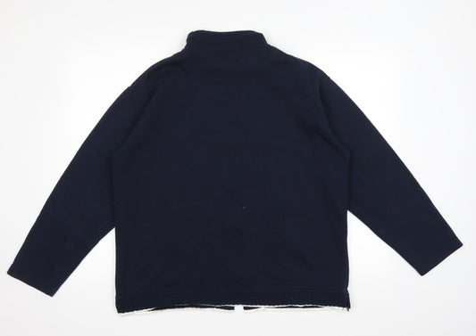 Akal Womens Blue Full Zip Jumper Size M