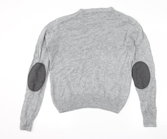 Mens UK Size S Cedar Wood State Grey Pullover Jumper