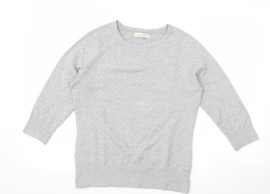 Per Una Womens Grey Pullover Jumper Size 10
