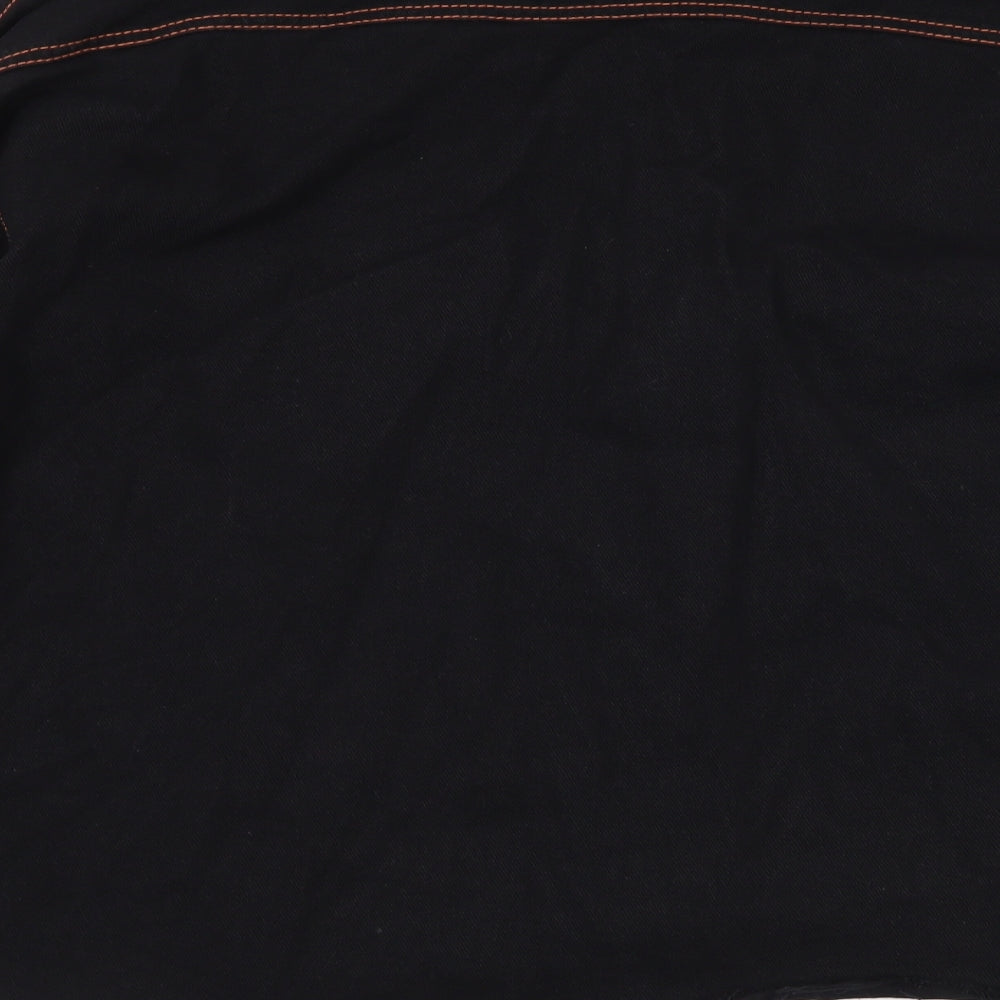 Missguided Womens Black Denim Jacket Size 8