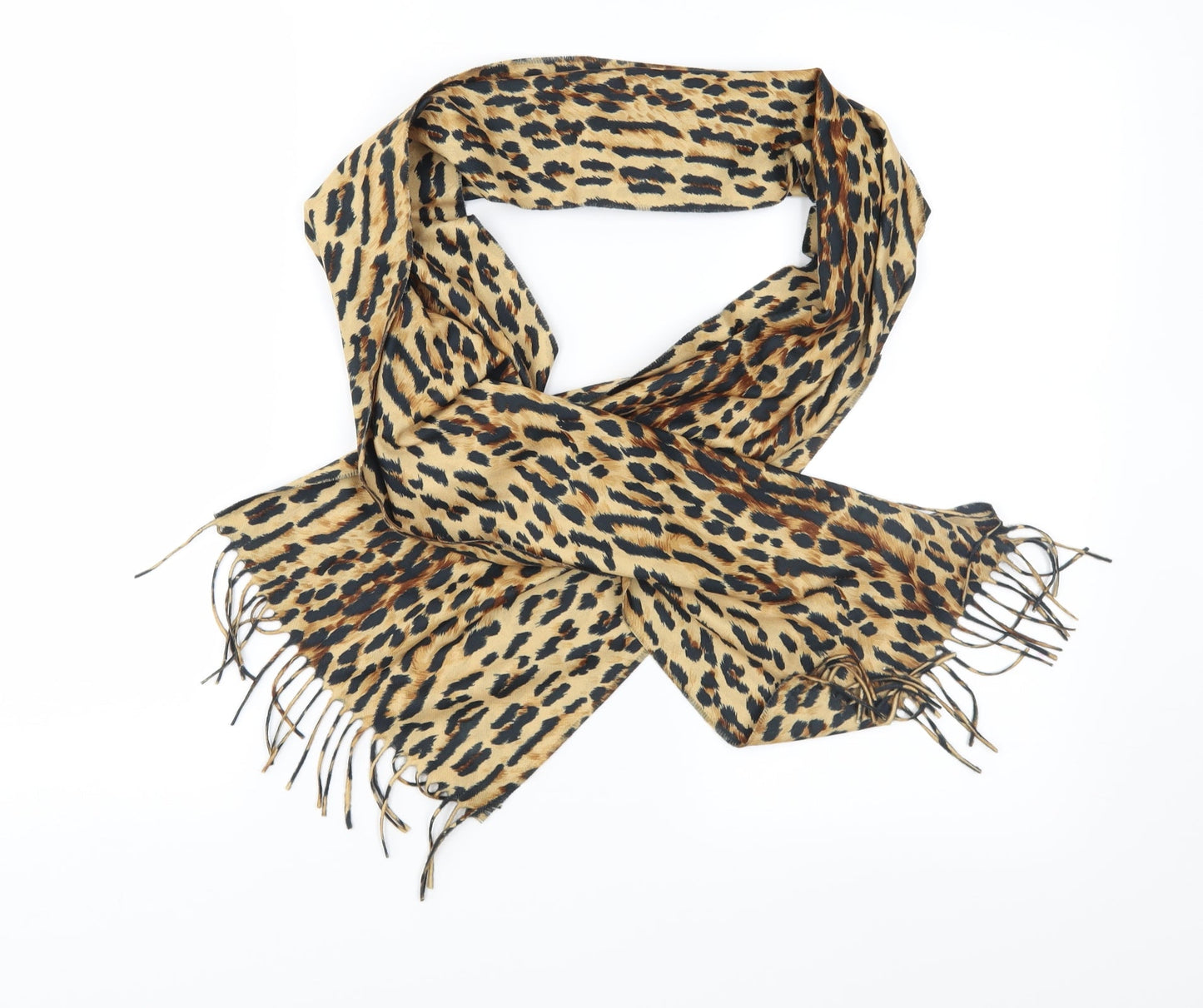 Cashmink Womens Brown Animal Print Scarf