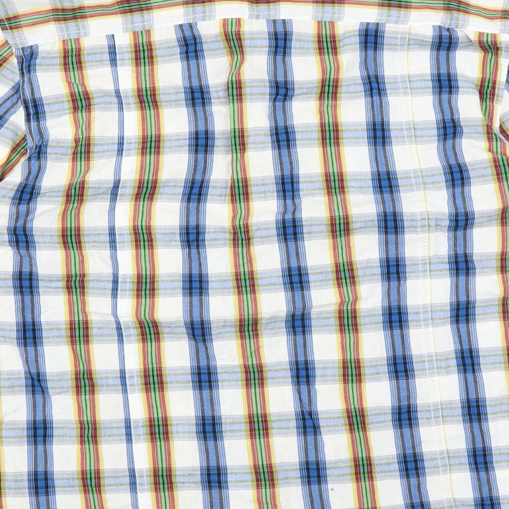 Mens UK Size S Cherokee Multicoloured Button-Up Long Sleeve Casual Shirt