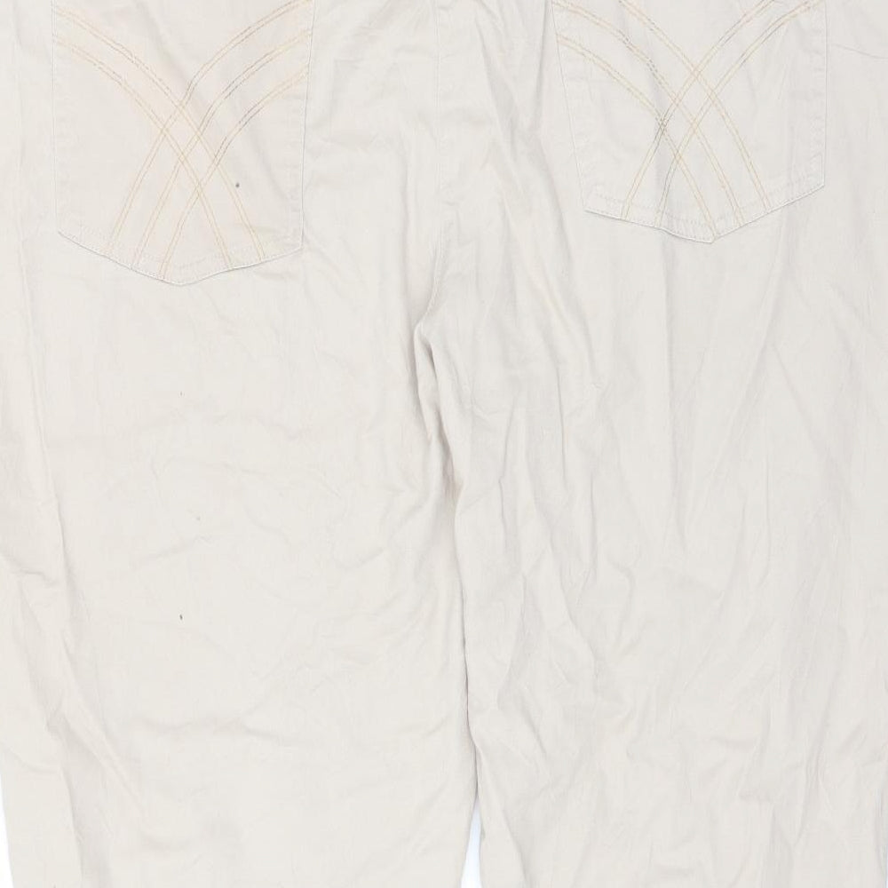 Soon Womens Beige Cropped Trousers Size 20 L21 in