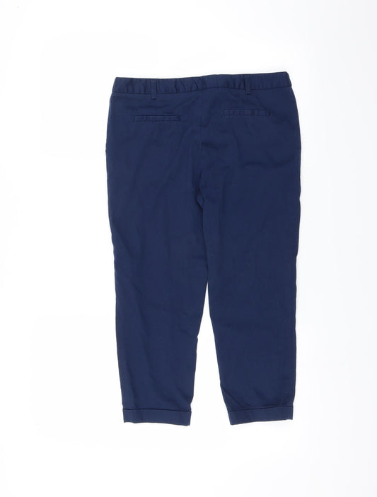 Primark Womens Blue Trousers Size 10 L20 in