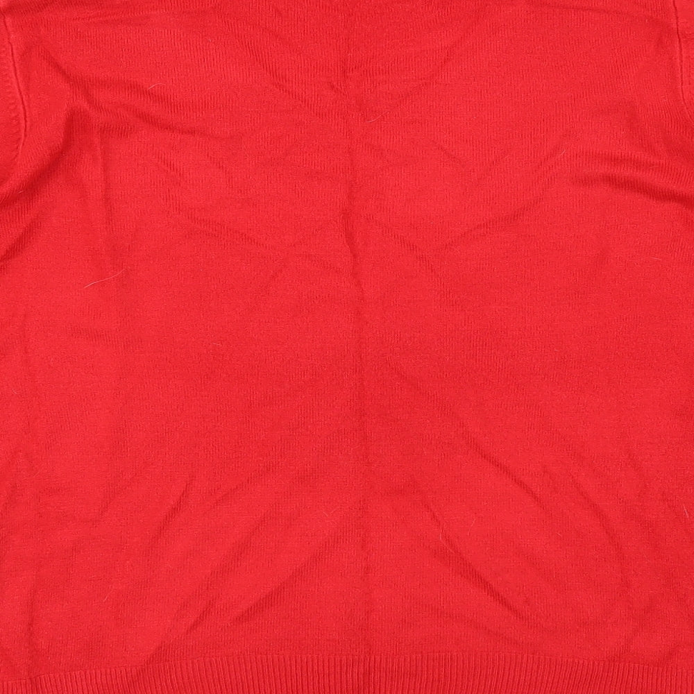 BHS Womens Red Pullover Jumper Size 14