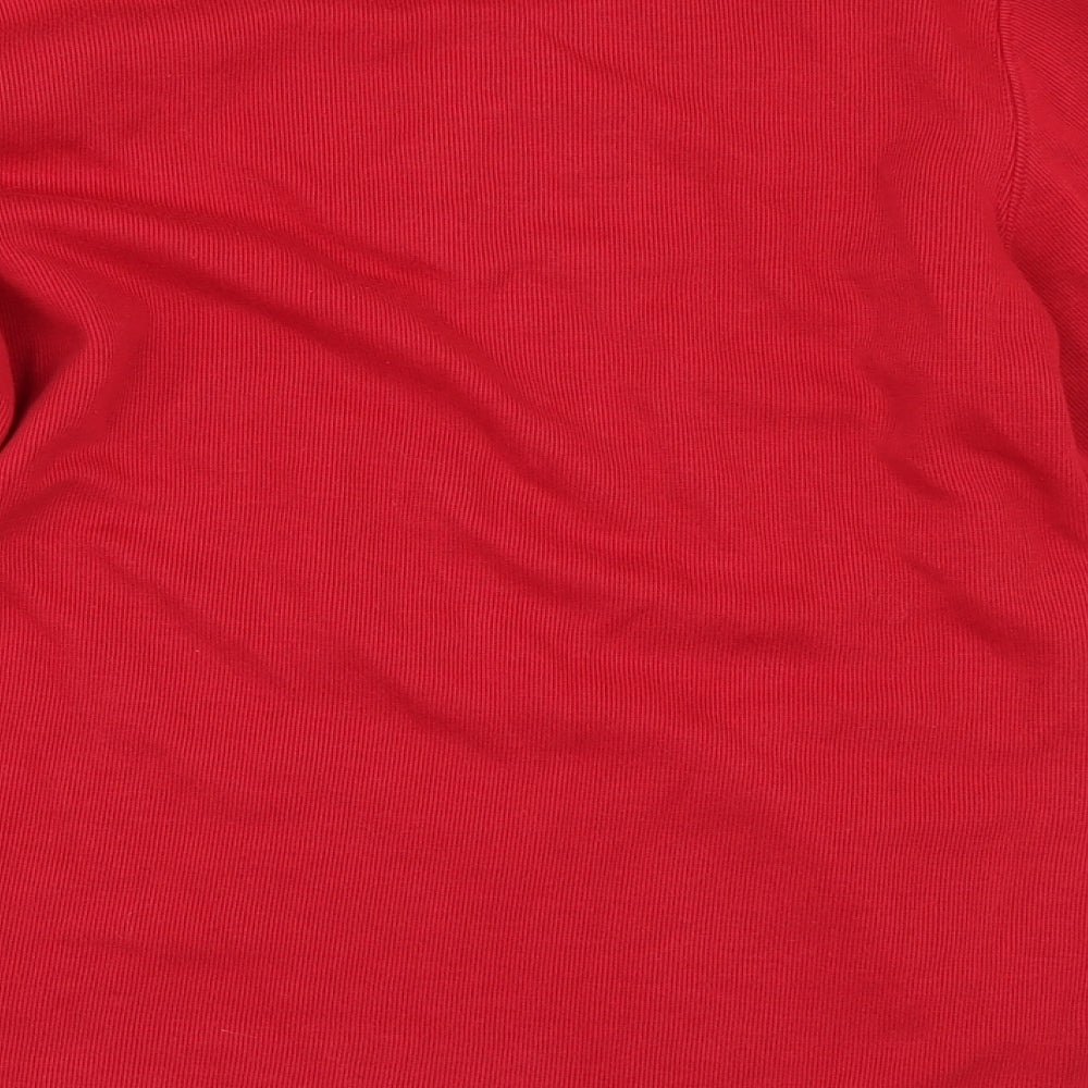 Womens UK Size XS Bonmarché Red Basic T-Shirt