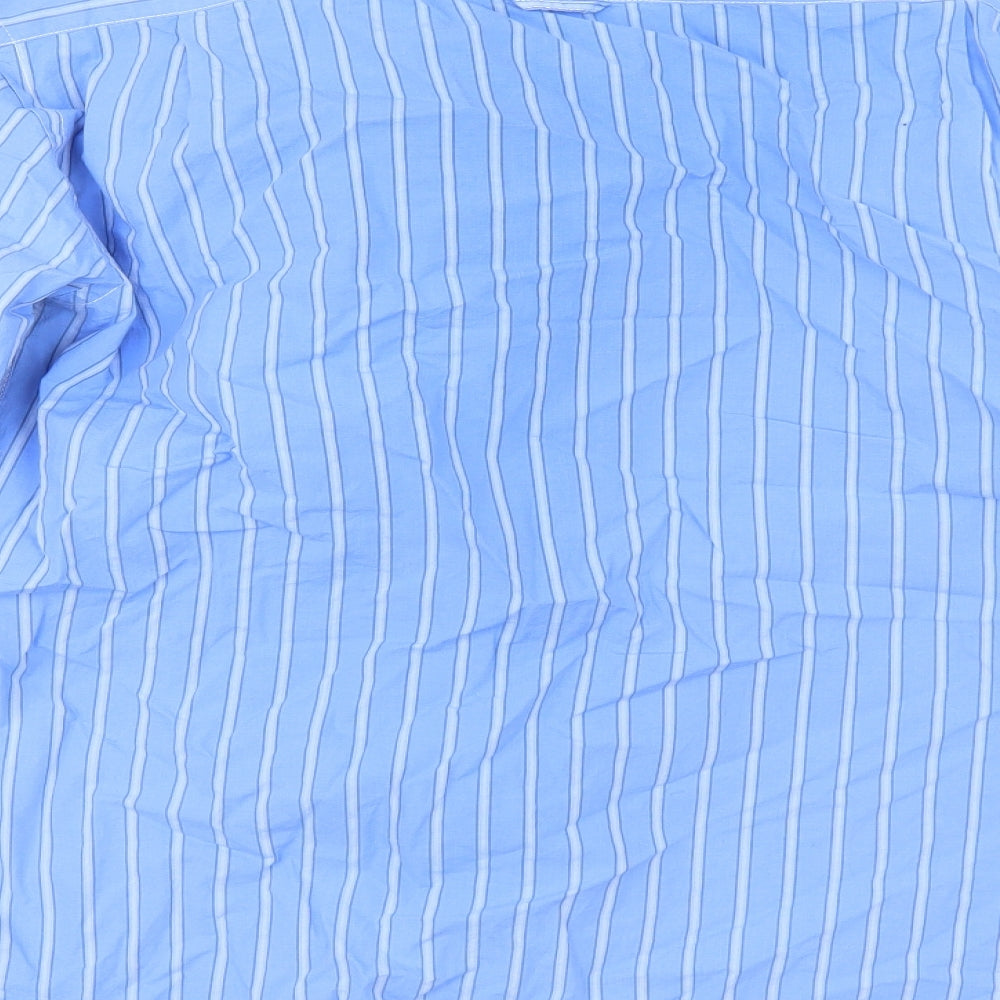 SW England Mens Beige Striped Button-Up Size L