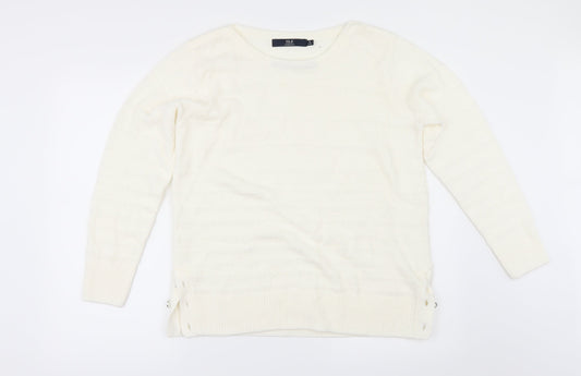 EWM Womens Ivory Pullover Jumper Size M