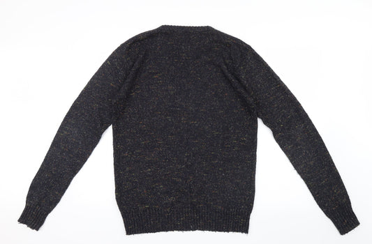 Cedar Wood State Mens Blue Knit Pullover Jumper Size M