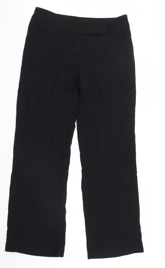 Debenhams Womens Black Trousers Size 12 L30 in