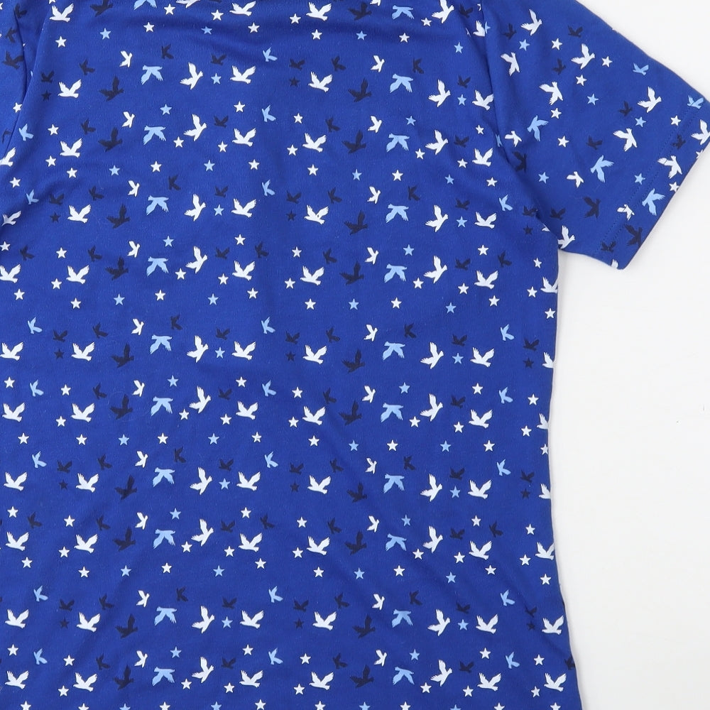 Womens UK Size 10 arista Blue Basic T-Shirt