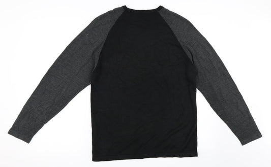 Marks and Spencer Mens Black Pullover Jumper Size S