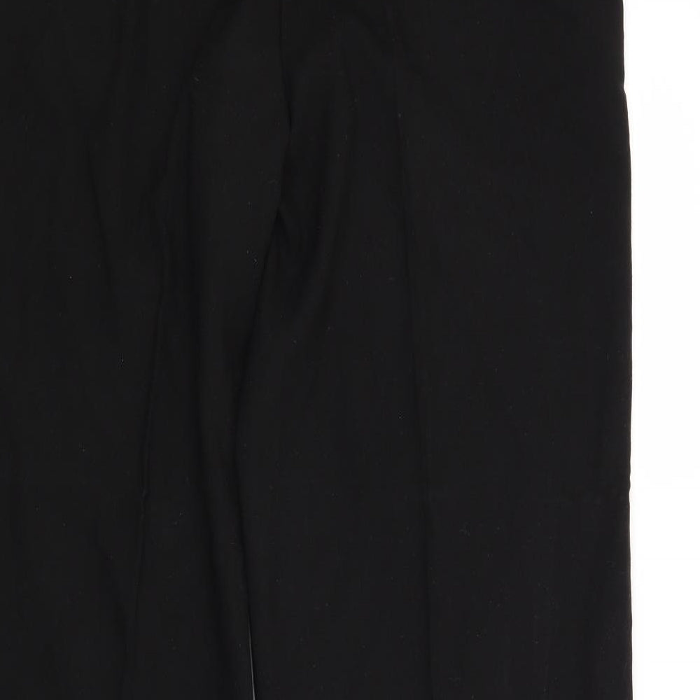 Womens UK Size 12 NEXT Regular Fit Black Trousers