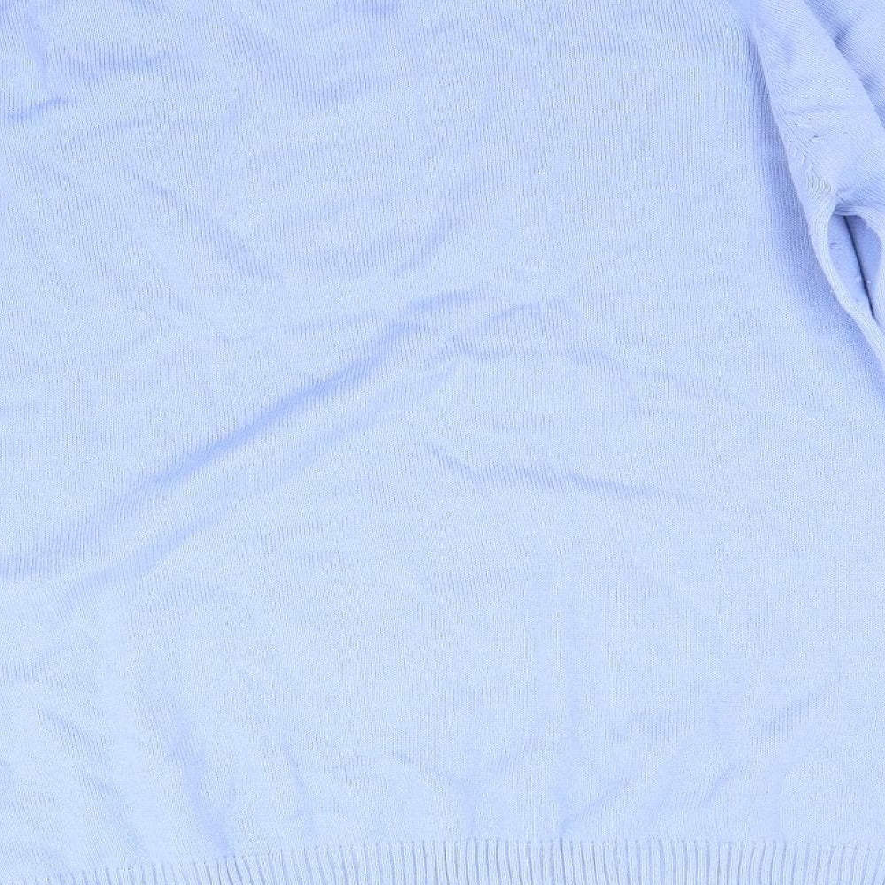 isle Womens Blue Henley Jumper Size 16