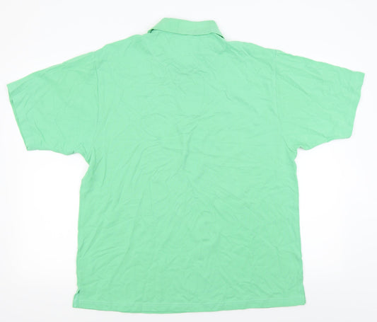 Pegasus Mens Green Polo Size M