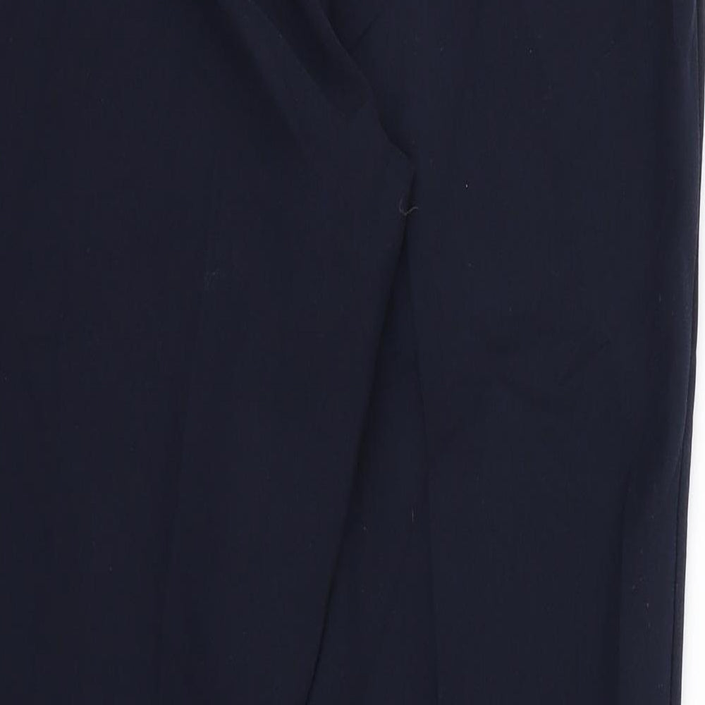 Classics Womens Blue Rayon Trousers Size 8 L27 in