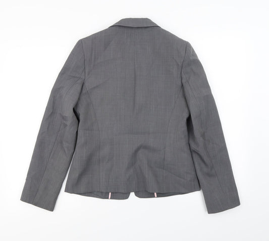 Dorothy Perkins Womens Grey Jacket Blazer Size 10