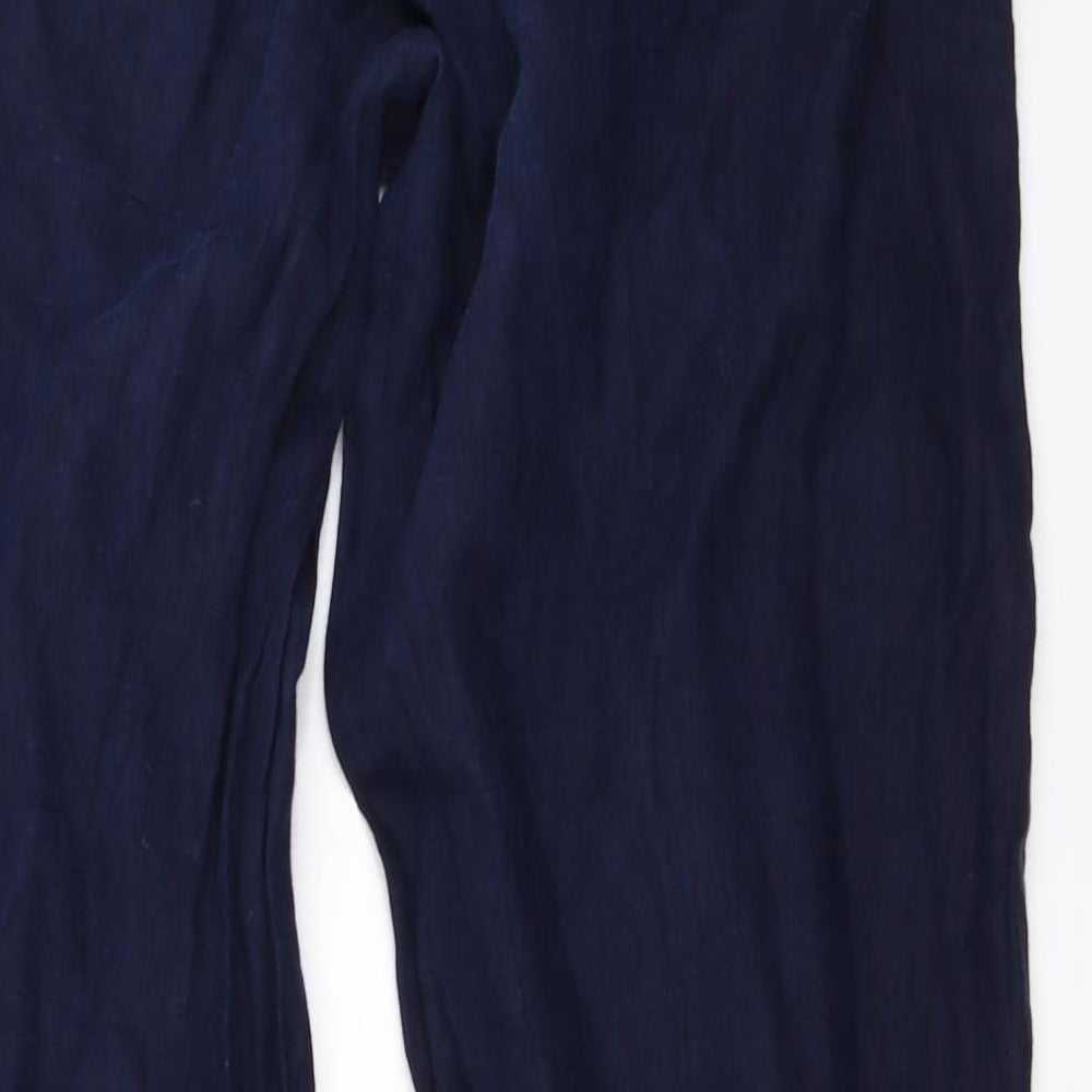 Marks and Spencer Womens Blue Trousers Size 12 L27 in