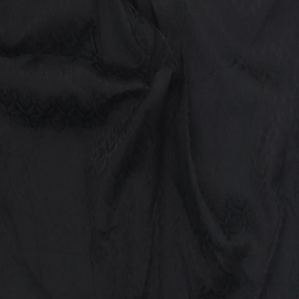 Womens UK Size 16 Oasis Regular Fit Black Trousers