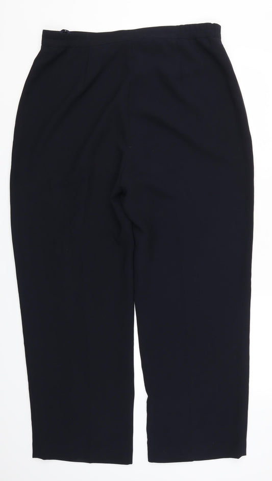 Womens UK Size 18 Reflections Regular Fit Blue Trousers