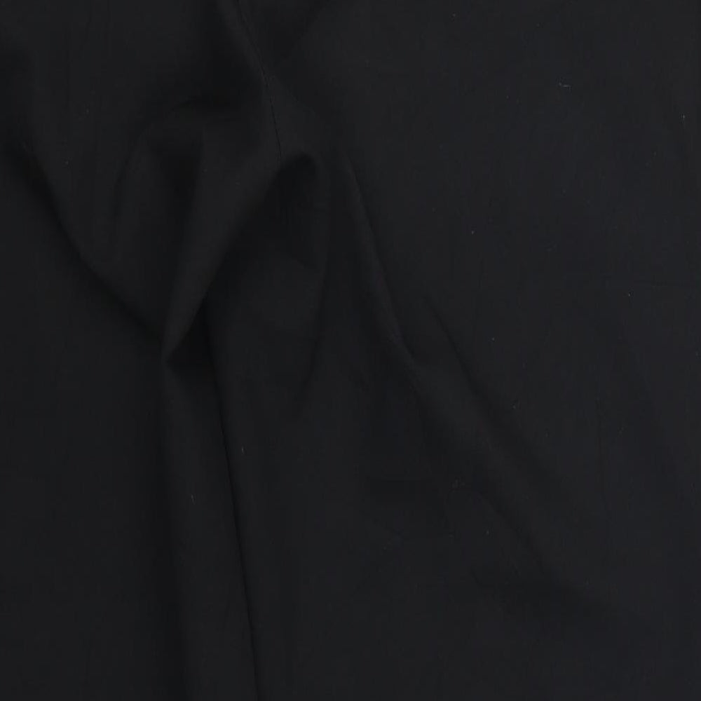 Evans Womens Black Trousers Size 14 L27 in