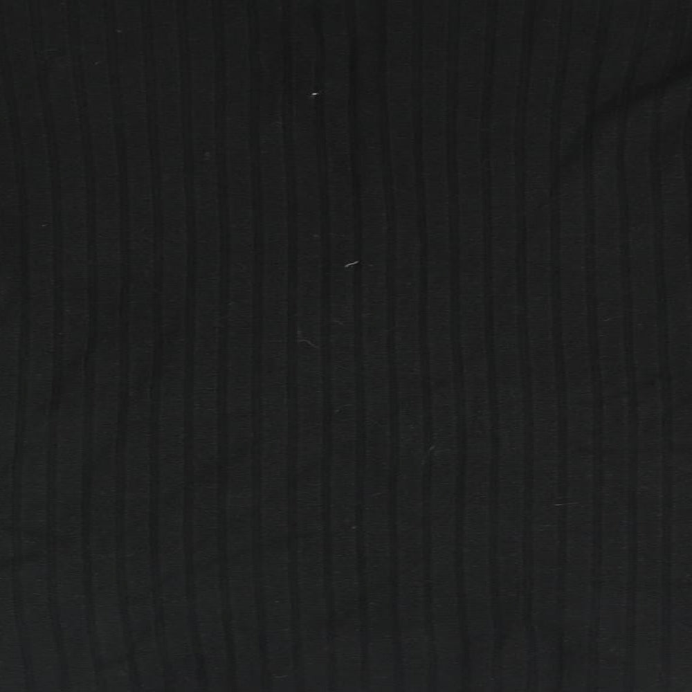 Womens UK Size L FABRIZIO Black Basic T-Shirt