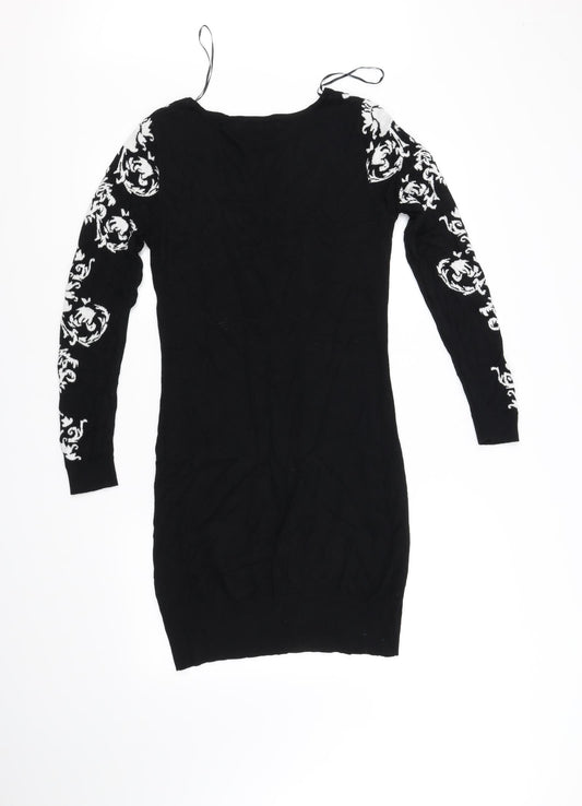 QED London Womens Black Fit & Flare Size M