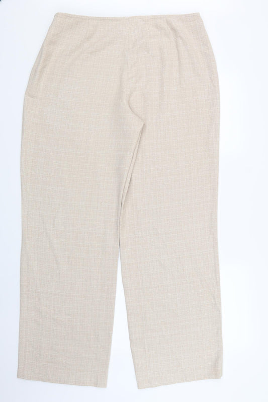 Womens UK Size 18 Penny Plain Regular Fit Beige Trousers