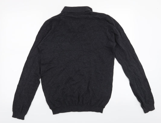 Easy Mens Grey Pullover Jumper Size M