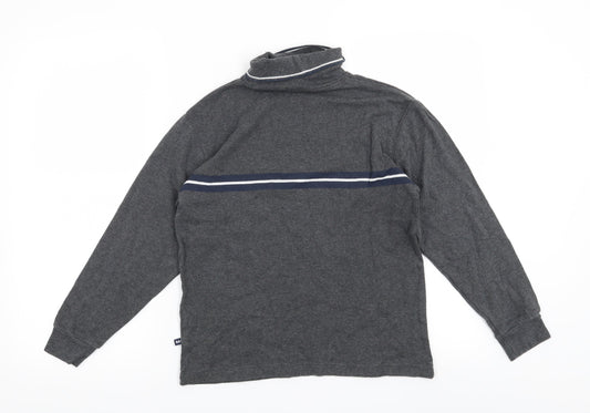 Gap Womens Grey Striped Pullover Sweatshirt Size L