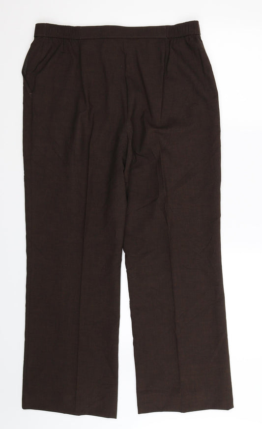Womens UK Size 16 Marks and Spencer Regular Fit Grey Trousers
