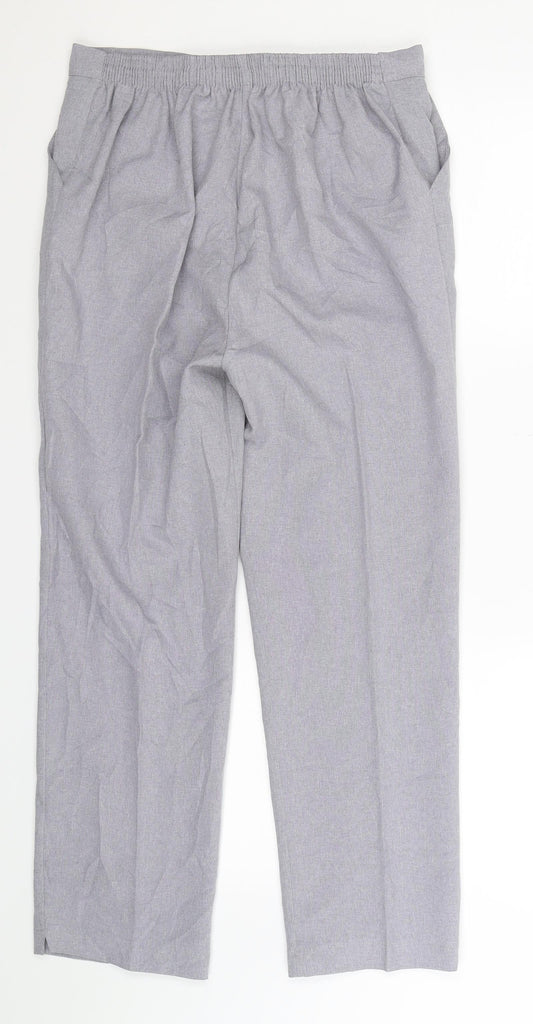 Womens UK Size 14 Preworn Slim Fit Grey Trousers