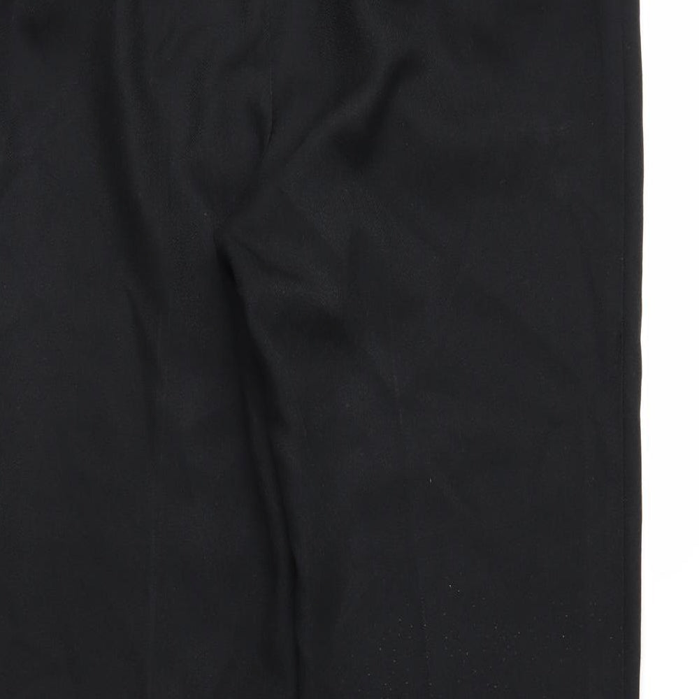 Marks and Spencer Womens Black Trousers Size 14 L26 in