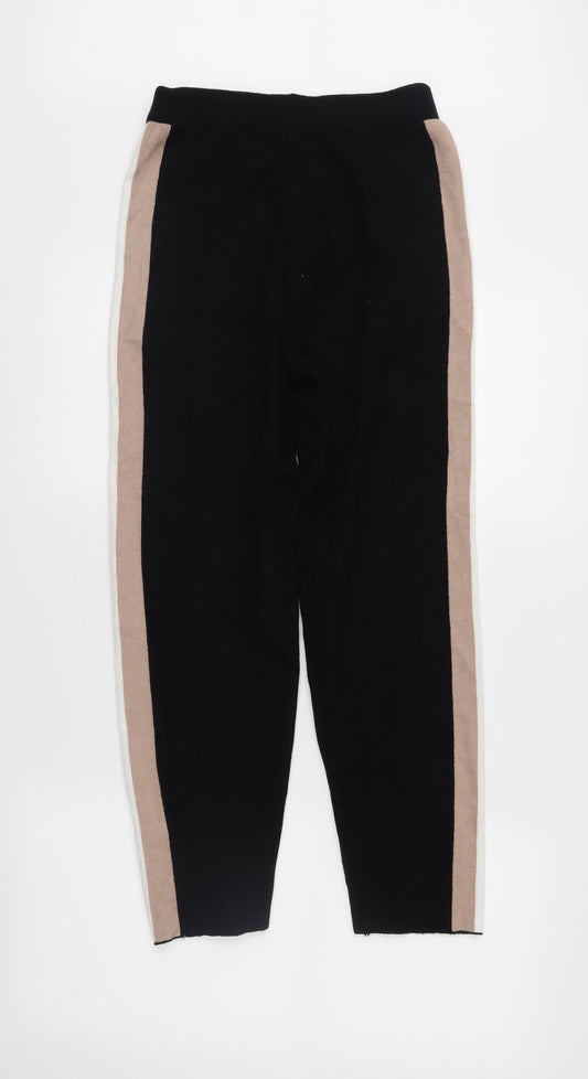 Preworn Womens Black Sweatpants Trousers Size S L25 in
