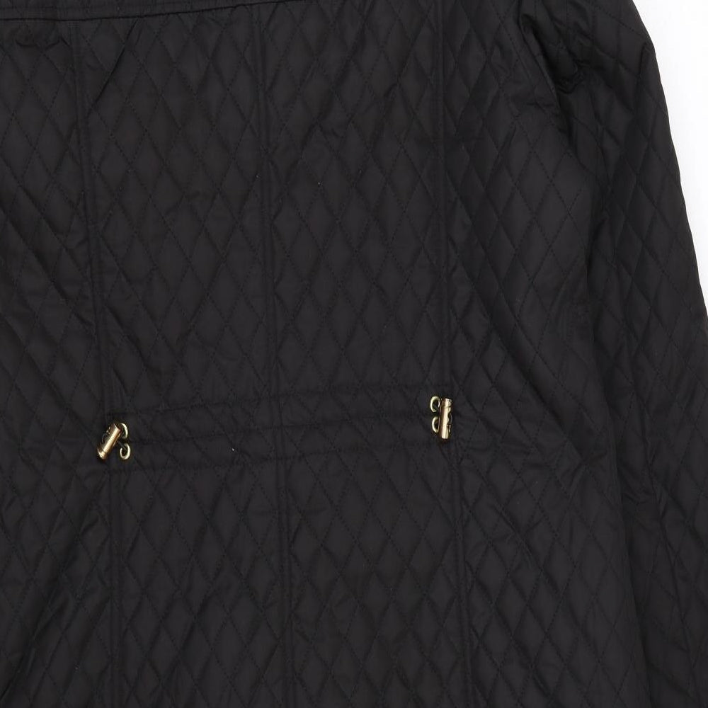 Womens UK Size 10 Country Casuals Black Overcoat