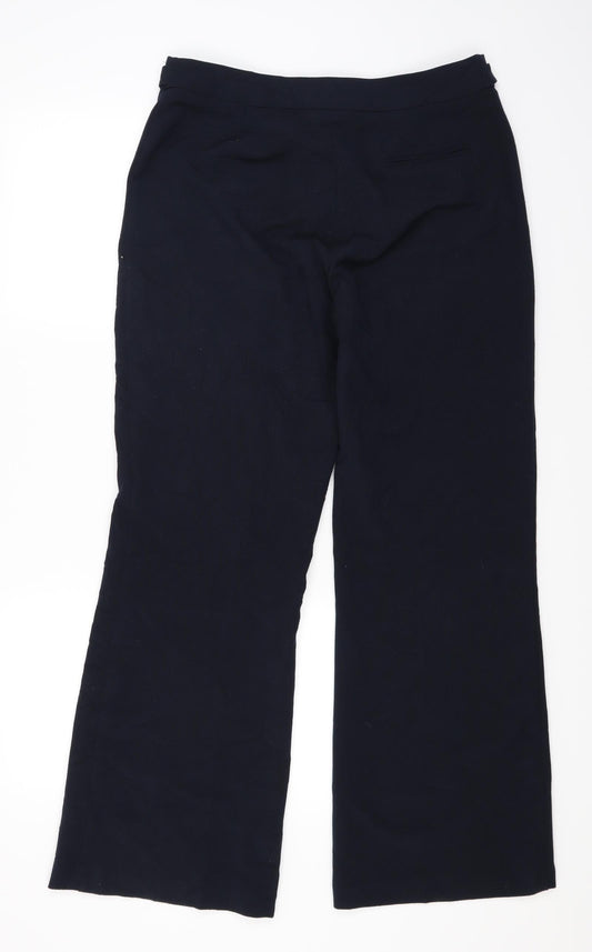 Debenhams Womens Blue   Trouser Suit Suit Trousers Size 12 L28 in - Navy