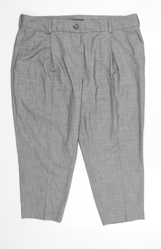 Womens UK Size 18 Marks and Spencer Regular Green Suit Trousers