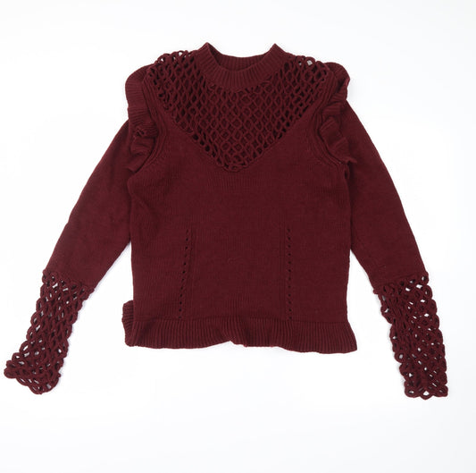 Very Womens Red Pullover Jumper Size 14