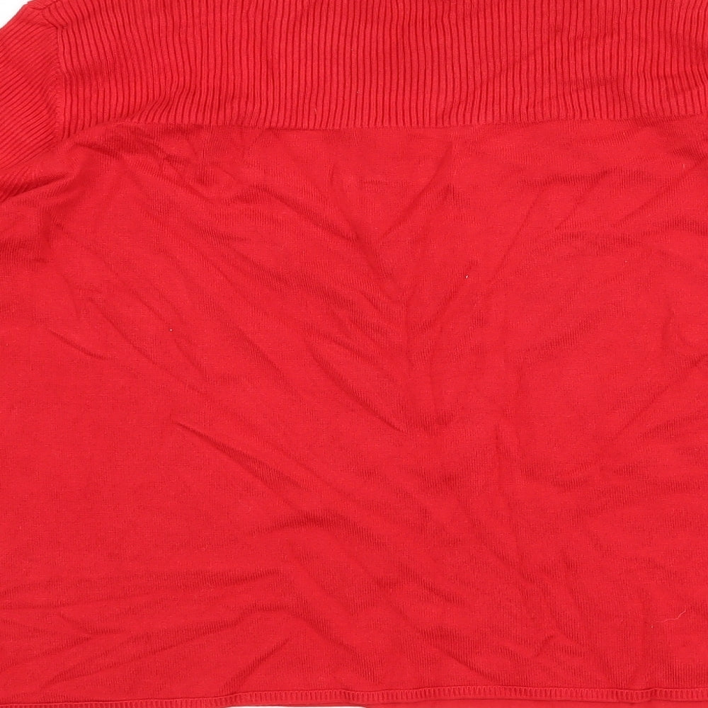 George Womens Red Pullover Jumper Size 16
