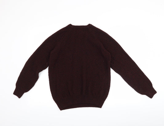 Cedar Wood State Mens Purple Pullover Jumper Size S