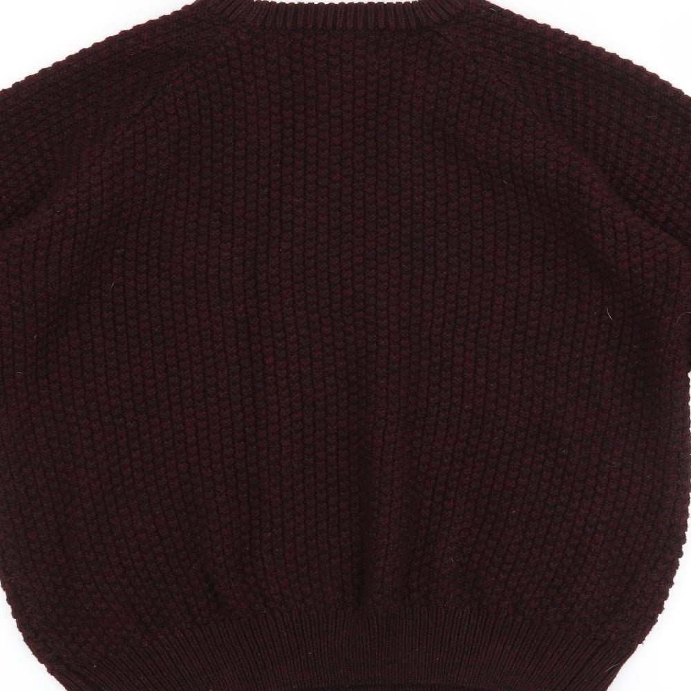 Cedar Wood State Mens Purple Pullover Jumper Size S