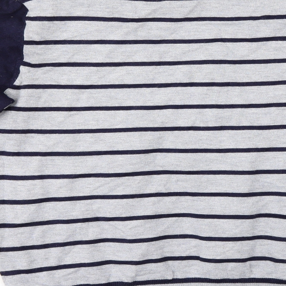 Womens UK Size 14 M&Co Grey Basic Blouse