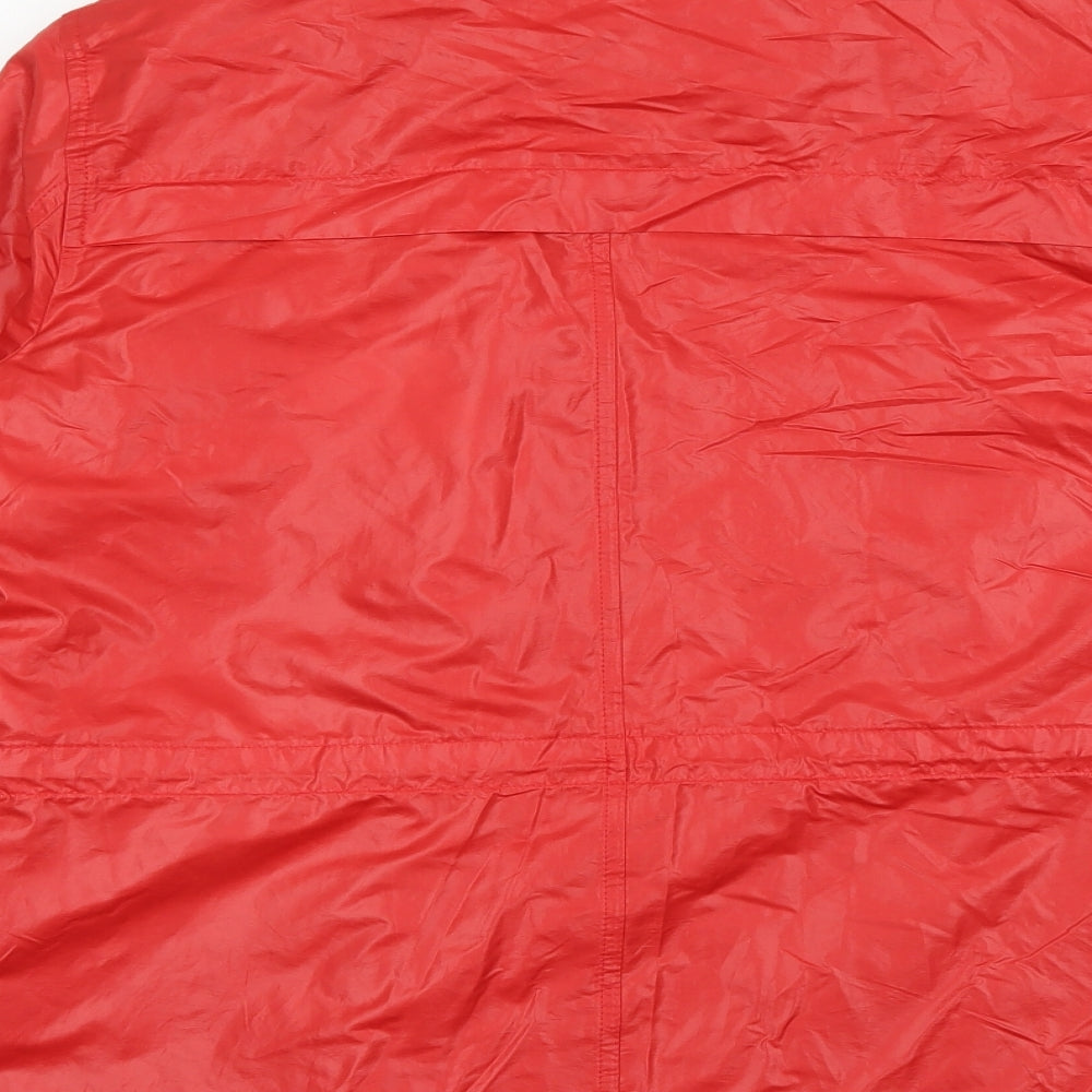 Womens UK Size 12 Marks and Spencer Red Windbreaker Coat