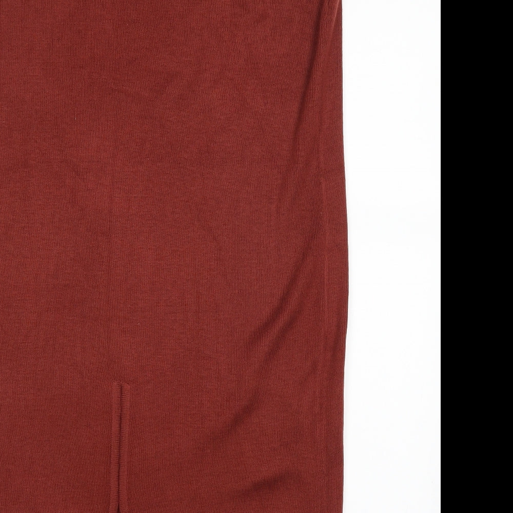 ALEXARA Womens Orange Maxi Skirt Size M