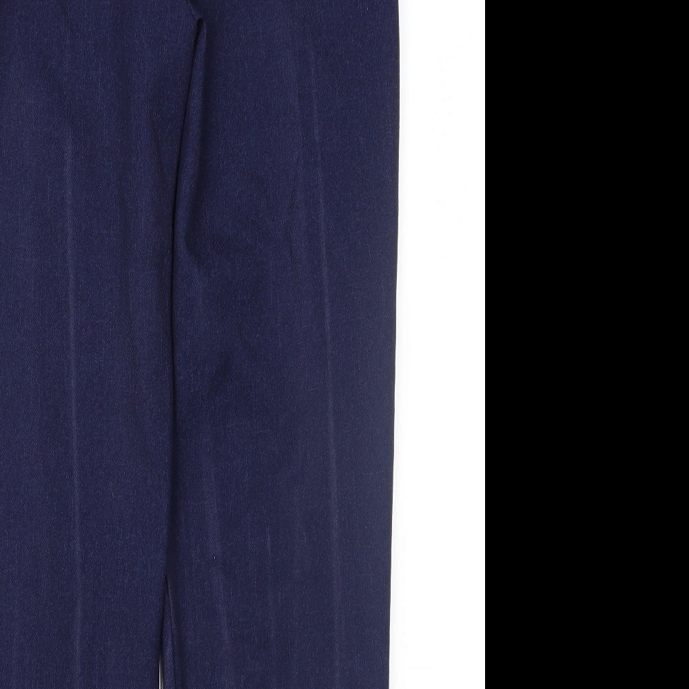 Womens UK Size 10 Papaya Regular Fit Blue Trousers