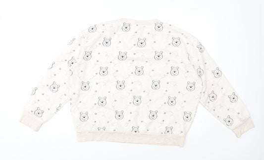 Womens UK Size M Disney Beige Pullover Sweatshirt