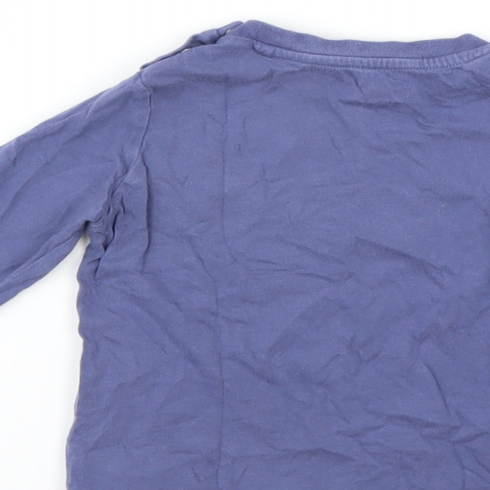 Fred & Flo Boys Blue Basic T-Shirt Size 12-18 Months - cool to be cute